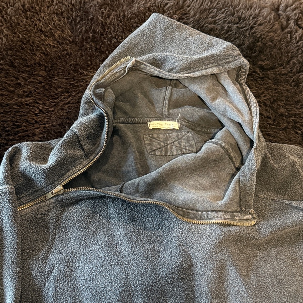 FP Vintage Black Hooded Sweatshirt